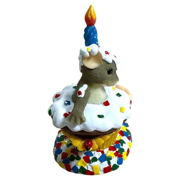 Charming Tails Happy Birthday Surprise Figurine 89/117 Fitz Floyd Dean Griff - Picture 6 of 7